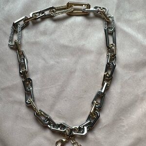 NWOT White House Black Market Gold and Silver Link Necklace
